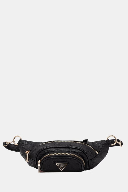 Guess τσαντάκι μέσης γυναικείο από απομίμηση δέρματος μαύρο TWDP74.52080
