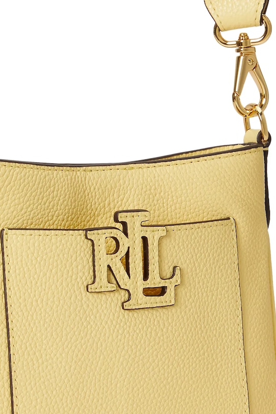 Lauren Ralph Lauren torebka crossbody damska skórzana 431982184 żółty