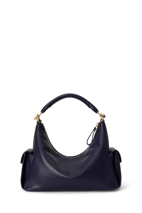 Lauren Ralph Lauren torebka damska skórzana 431P06064 granatowy SS26