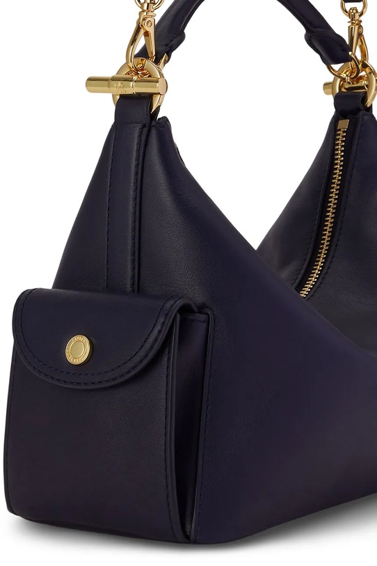 Lauren Ralph Lauren torebka damska skórzana 431P06064 granatowy