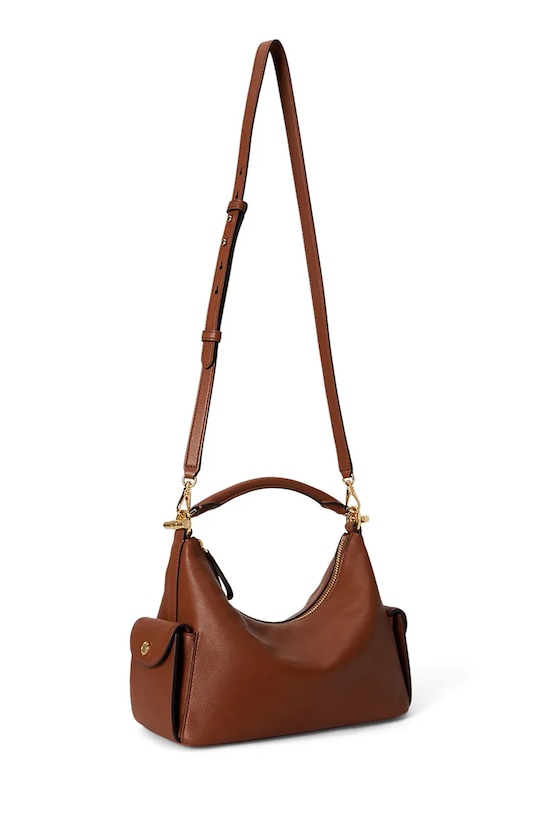 Lauren Ralph Lauren torebka damska skórzana 431P06064 brązowy SS26