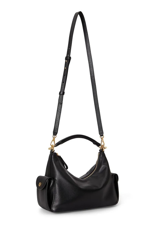 Lauren Ralph Lauren torebka damska skórzana 431P06064 czarny SS26