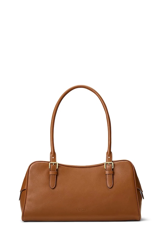 Akcesoria Lauren Ralph Lauren torebka skórzana 431P06068 brązowy