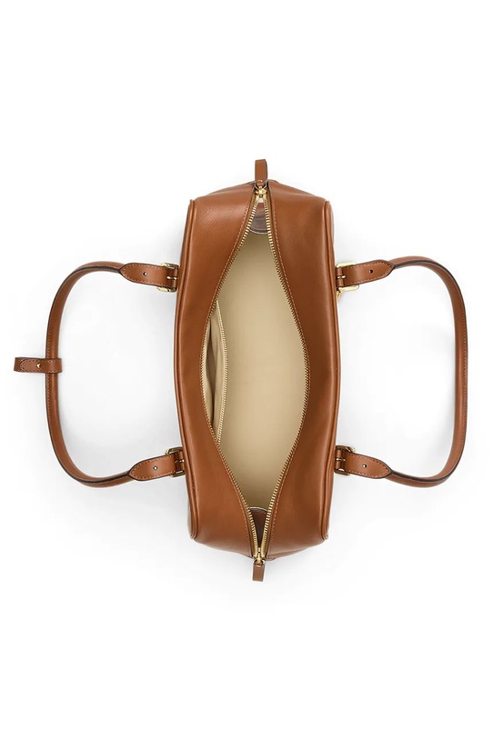 Lauren Ralph Lauren torebka skórzana brązowy 431P06068