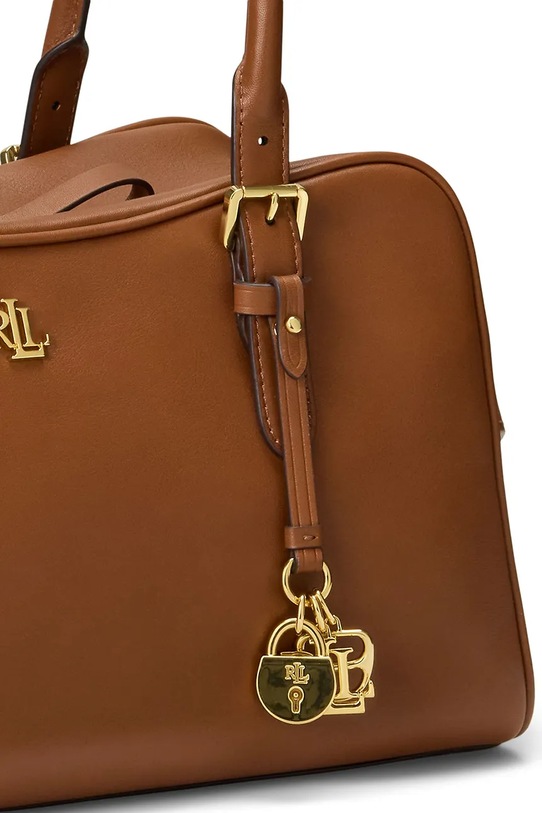 Lauren Ralph Lauren torebka skórzana 431P06068 brązowy