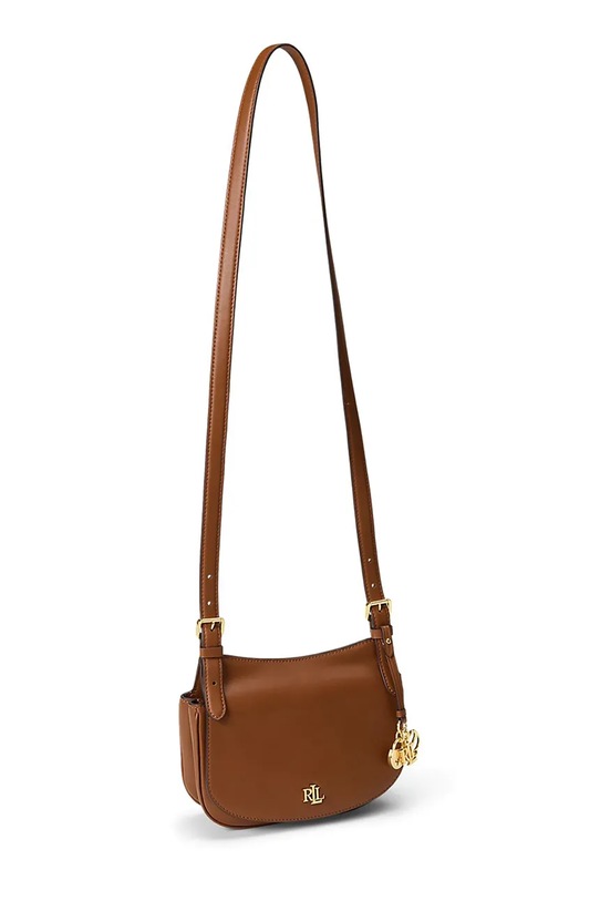 Lauren Ralph Lauren listonoszka damska skórzana 431P06070 brązowy SS26