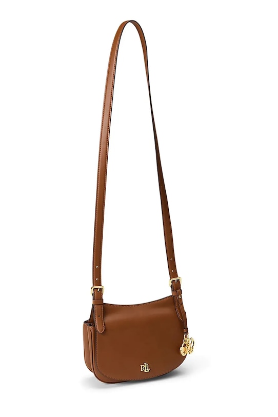 Lauren Ralph Lauren listonoszka damska skórzana 431P06070 brązowy SS26