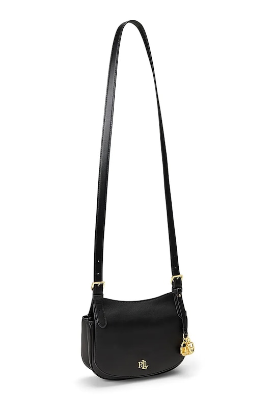 Lauren Ralph Lauren listonoszka damska skórzana 431P06070 czarny SS26