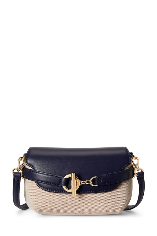 Lauren Ralph Lauren torebka skóra licowa granatowy 431P10121