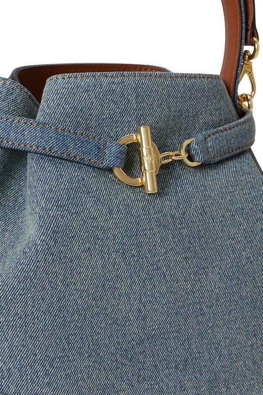 Lauren Ralph Lauren torebka crossbody damska skórzana 431P10498 niebieski