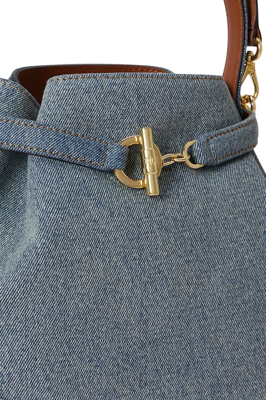 Lauren Ralph Lauren torebka crossbody damska skórzana 431P10498 niebieski