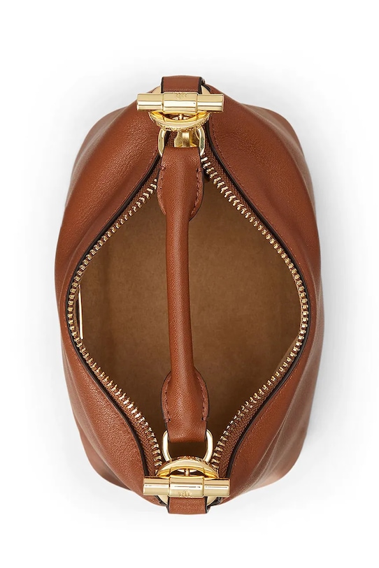 Lauren Ralph Lauren torebka skórzana brązowy 431P10531