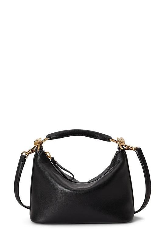 Lauren Ralph Lauren torebka skórzana skóra licowa czarny 431P10531