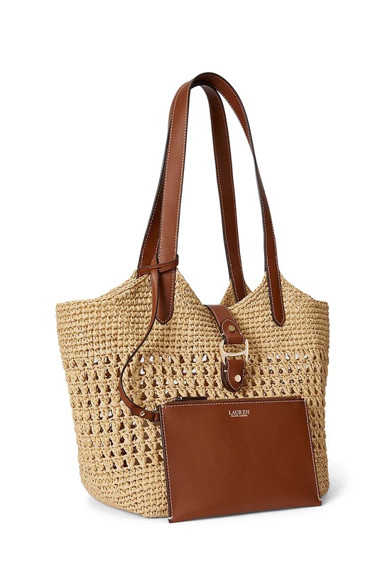 Akcesoria Lauren Ralph Lauren torebka tote damska 431P03408 beżowy