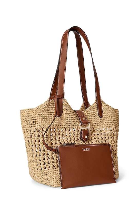Akcesoria Lauren Ralph Lauren torebka tote damska 431P03408 beżowy