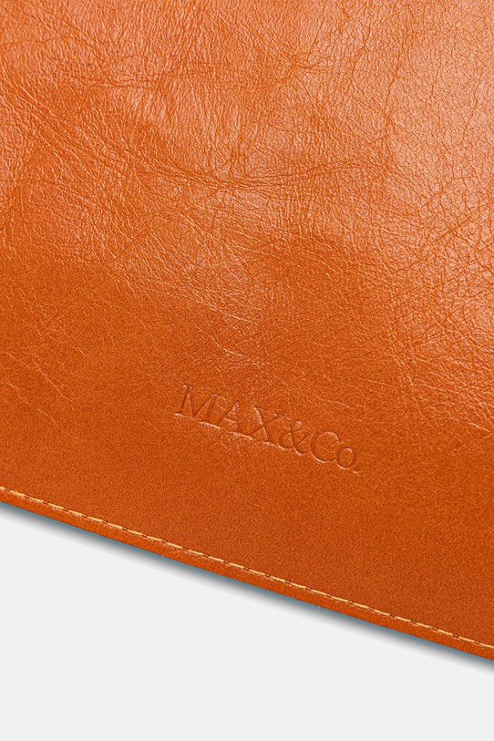 Max&Co. torebka crossbody damska skórzana MCABIGBOOKBAG pomarańczowy 2616511027200