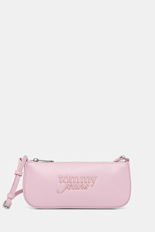 Tommy Jeans torebka damska z imitacji skóry różowy AW0AW18449