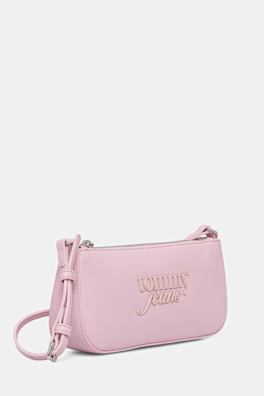 Tommy Jeans torebka damska z imitacji skóry AW0AW18449 różowy SS26