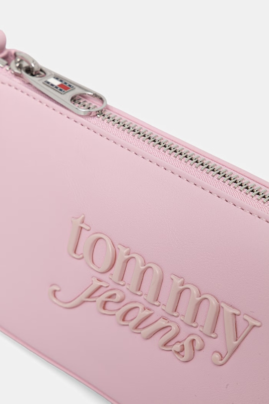 Tommy Jeans torebka damska z imitacji skóry różowy AW0AW18449