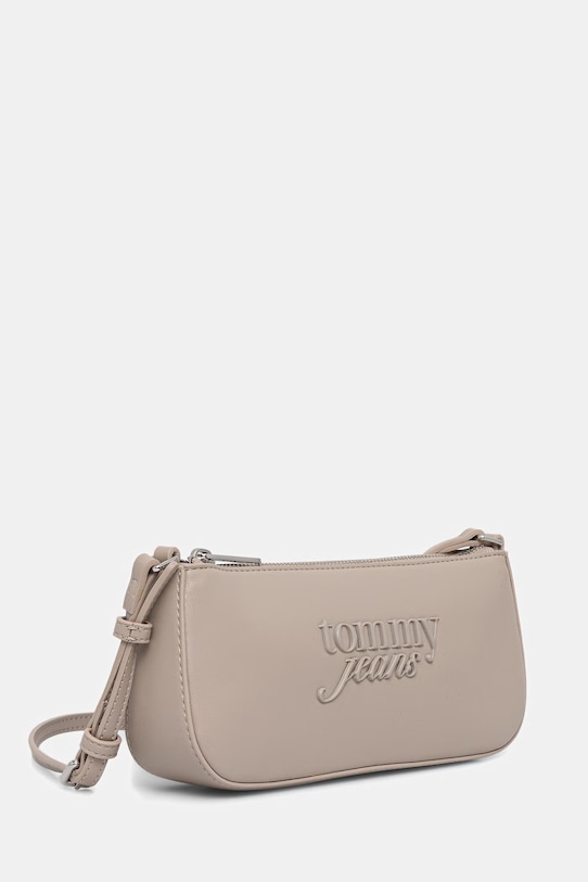 Tommy Jeans torebka damska z imitacji skóry AW0AW18449 beżowy SS26