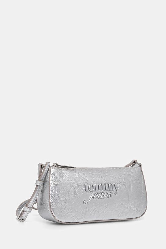 Tommy Jeans torebka damska z imitacji skóry AW0AW18457 srebrny SS26