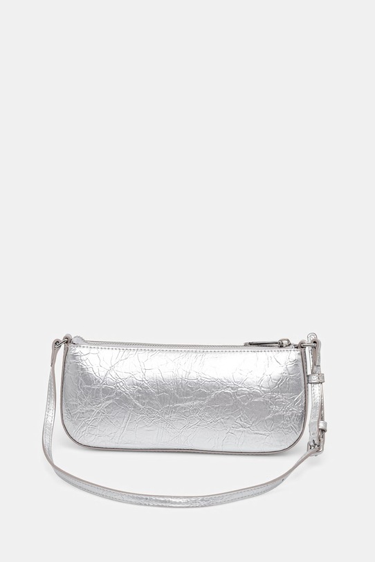 Akcesoria Tommy Jeans torebka damska z imitacji skóry AW0AW18457 srebrny