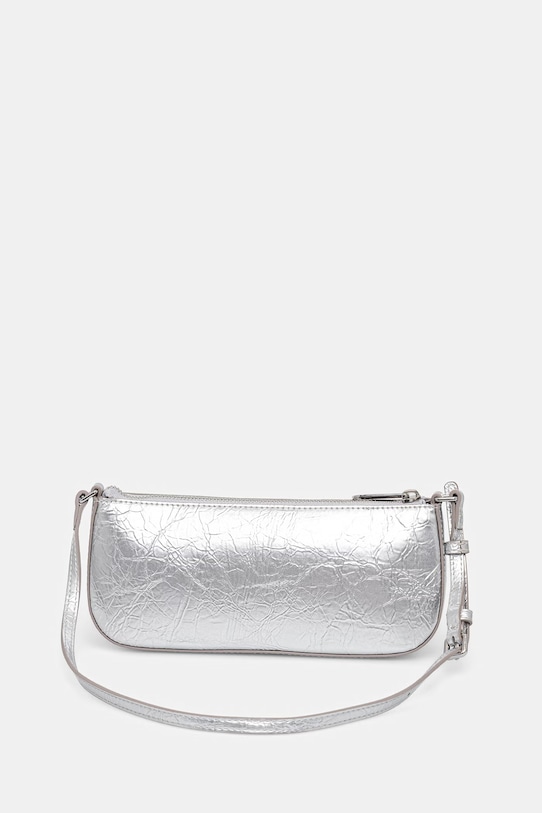 Akcesoria Tommy Jeans torebka damska z imitacji skóry AW0AW18457 srebrny