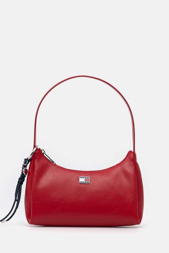 Tommy Jeans torebka damska z imitacji skóry czerwony AW0AW18458