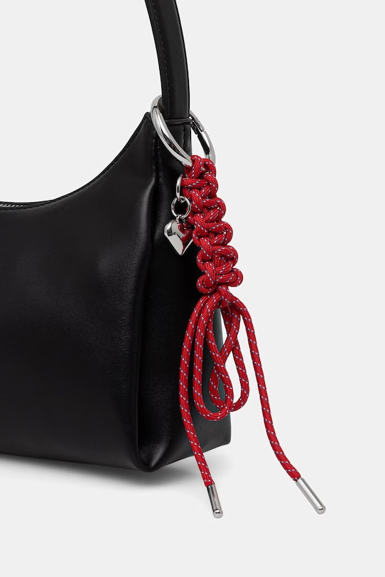 Tommy Jeans torebka damska z imitacji skóry czarny AW0AW18458