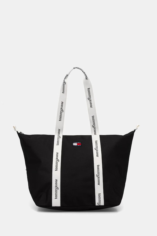 Tommy Jeans torebka tote damska czarny AW0AW18461