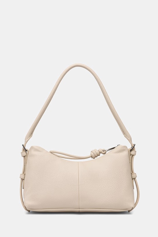 Αξεσουάρ Tommy Jeans Μικρή τσάντα Γυναικεία από απομίμηση δέρματος AW0AW18468 μπεζ