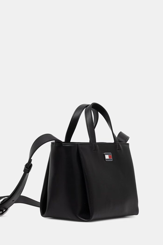 Tommy Jeans torebka damska z imitacji skóry AW0AW18580 czarny SS26