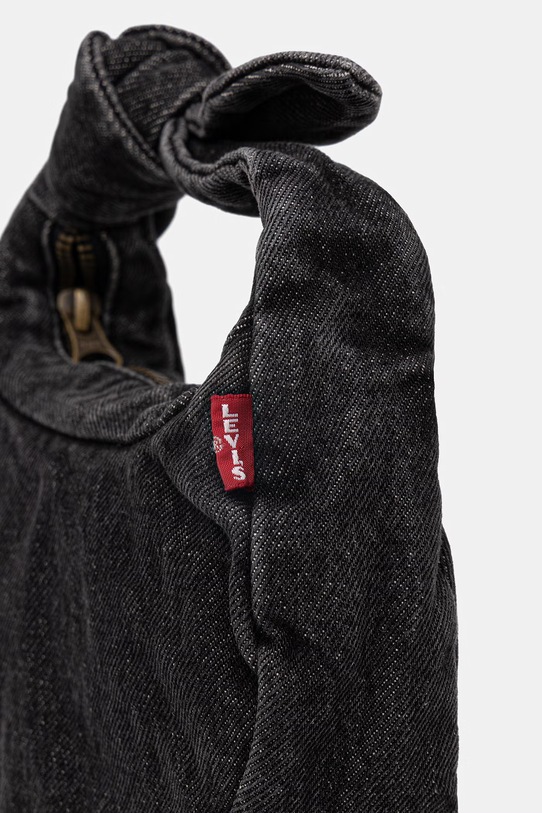 Džínsová taška Levi's BABY BROOKLYN W/ KNOT čierna 005FD