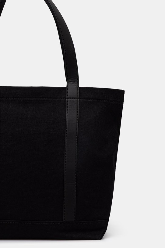 Akcesoria Maison Kitsuné torebka tote damska bawełniana QU05106WB0026 czarny