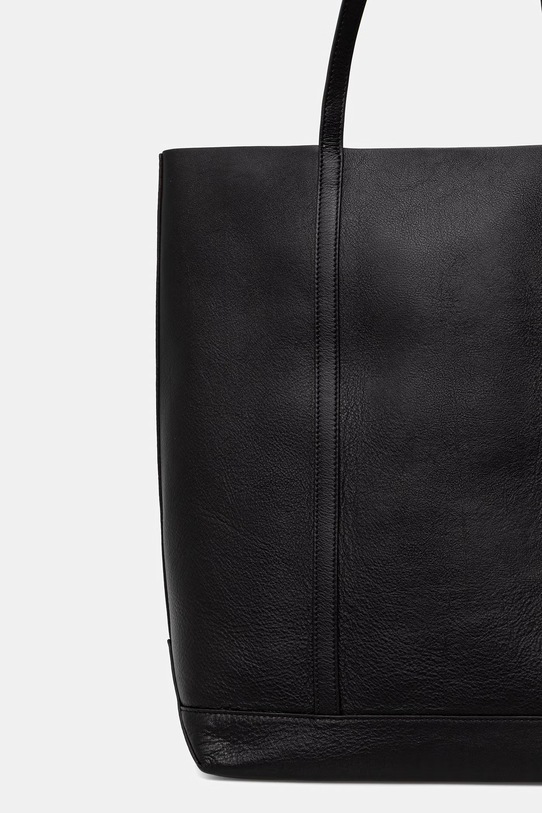 Akcesoria Maison Kitsuné torebka tote damska skórzana QU05101LC0045 czarny