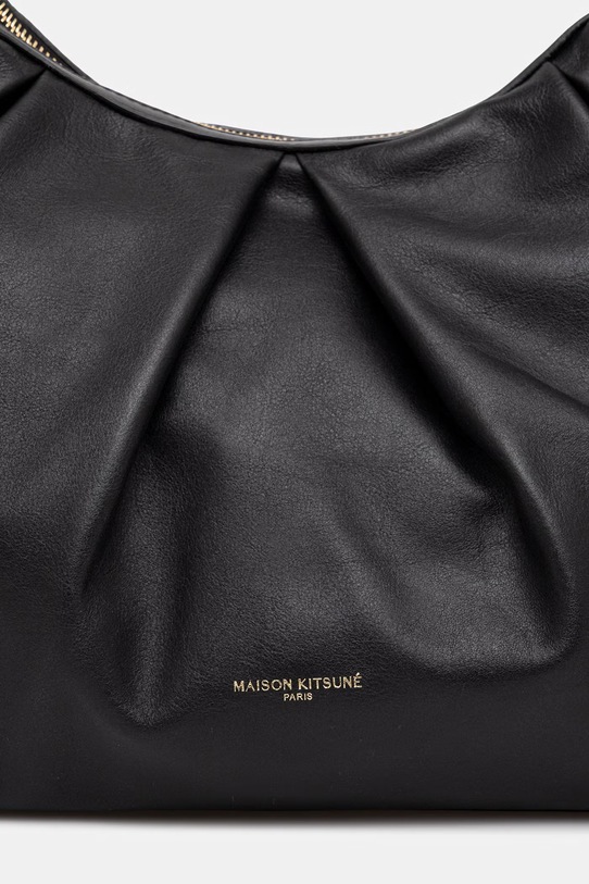 Maison Kitsuné Bloom torebka damska skórzana czarny QU05103LR0058
