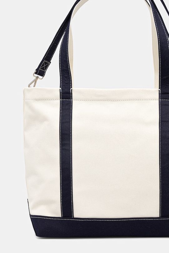 Akcesoria Maison Kitsuné Handwriting torebka tote damska bawełniana QU05104WB0050 beżowy