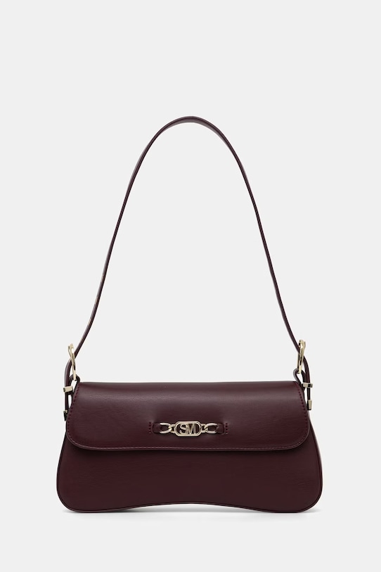 Steve Madden torebka bagietka damska z imitacji skóry Balicent bordowy SM13002287