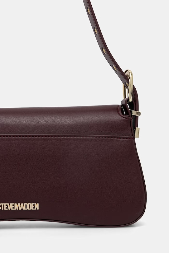 Akcesoria Steve Madden torebka bagietka damska z imitacji skóry Balicent SM13002287 bordowy