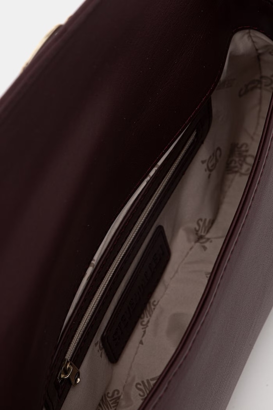 Steve Madden torebka bagietka damska z imitacji skóry Balicent SM13002287 bordowy