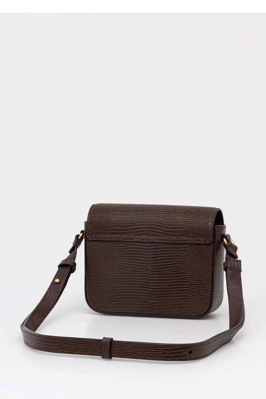 Sessun torebka crossbody damska skórzana brązowy 24102032
