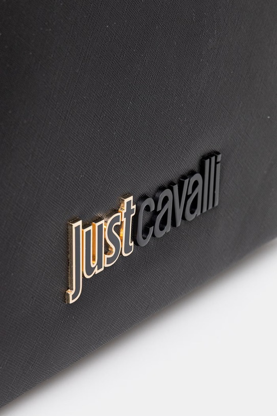 Just Cavalli torebka shopper damska z imitacji skóry czarny 80RA4BB9.ZS766