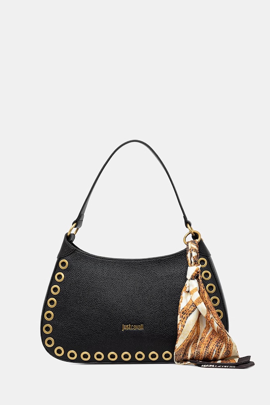 Kabelka Just Cavalli imitácia kože čierna 80RA4BF6.ZSB81