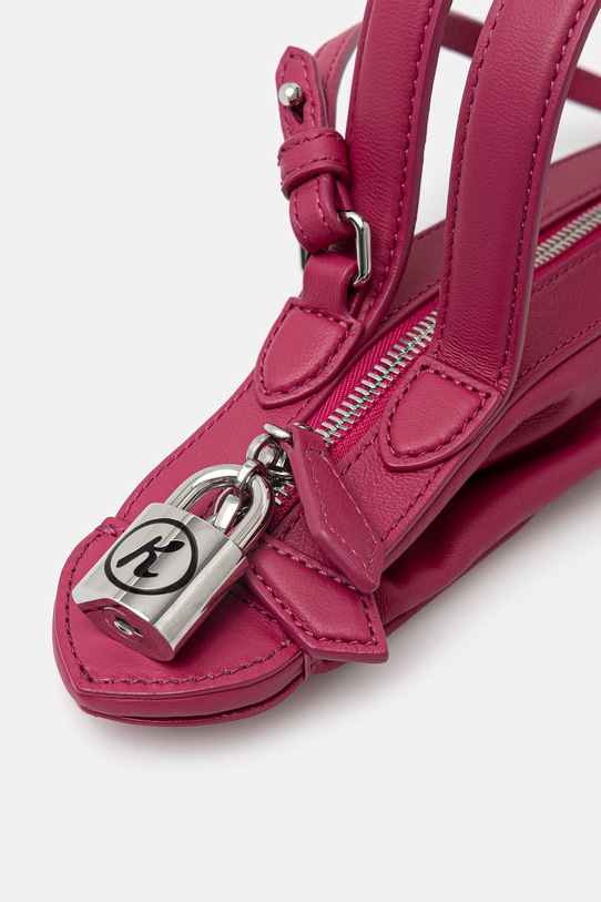 Kenzo Crossbody bag torebka crossbody damska skórzana FG52SA906L01 różowy