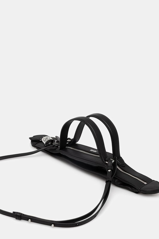 Kenzo Crossbody bag torebka rogal damska skórzana czarny FG52SA916L01