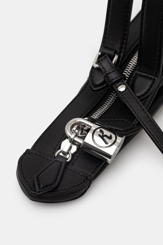 Kenzo Crossbody bag torebka rogal damska skórzana FG52SA916L01 czarny