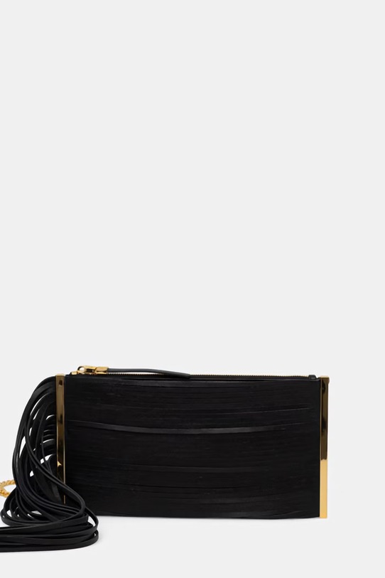 Elisabetta Franchi kopertówka damska skórzana czarny BS05N63E2