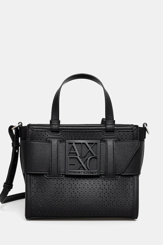 Torba Armani Exchange bez uzorka crna XW000392.AF22626