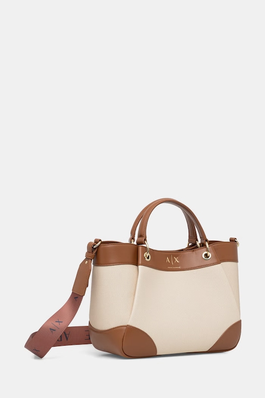 Armani Exchange geantă crossbody pentru femei XW000393.AF22518 bej SS26