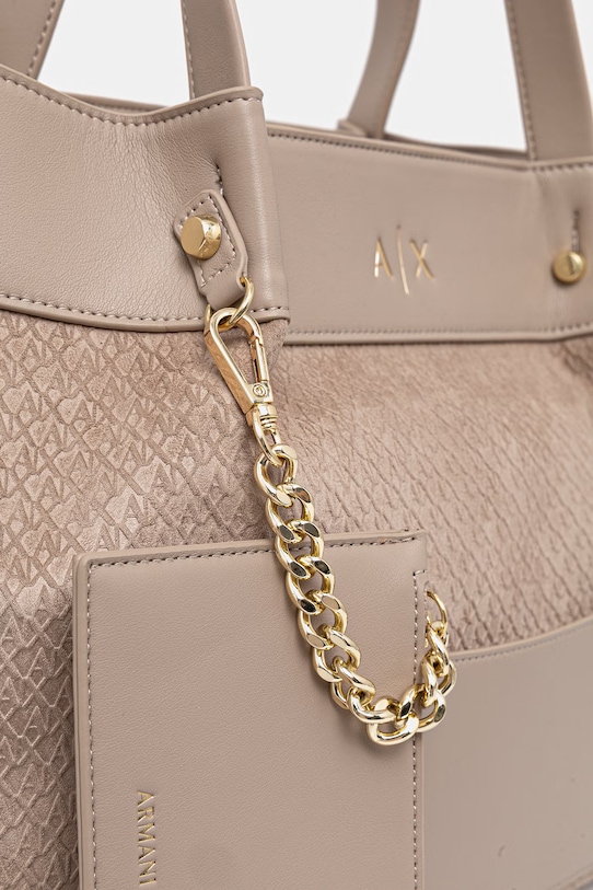 Armani Exchange torebka tote damska beżowy XW001211.AF22645